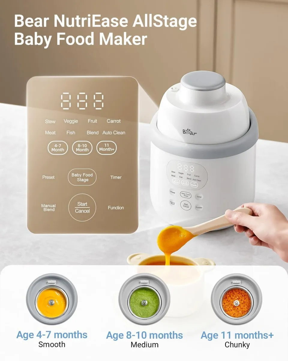 NutriEase AllStage Stainless Steel Baby Food - Image 2