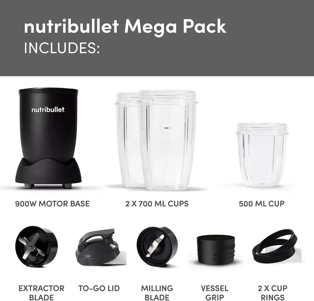 Mega Pack with 900W Blender 9 Accessories - Extra - Image 4