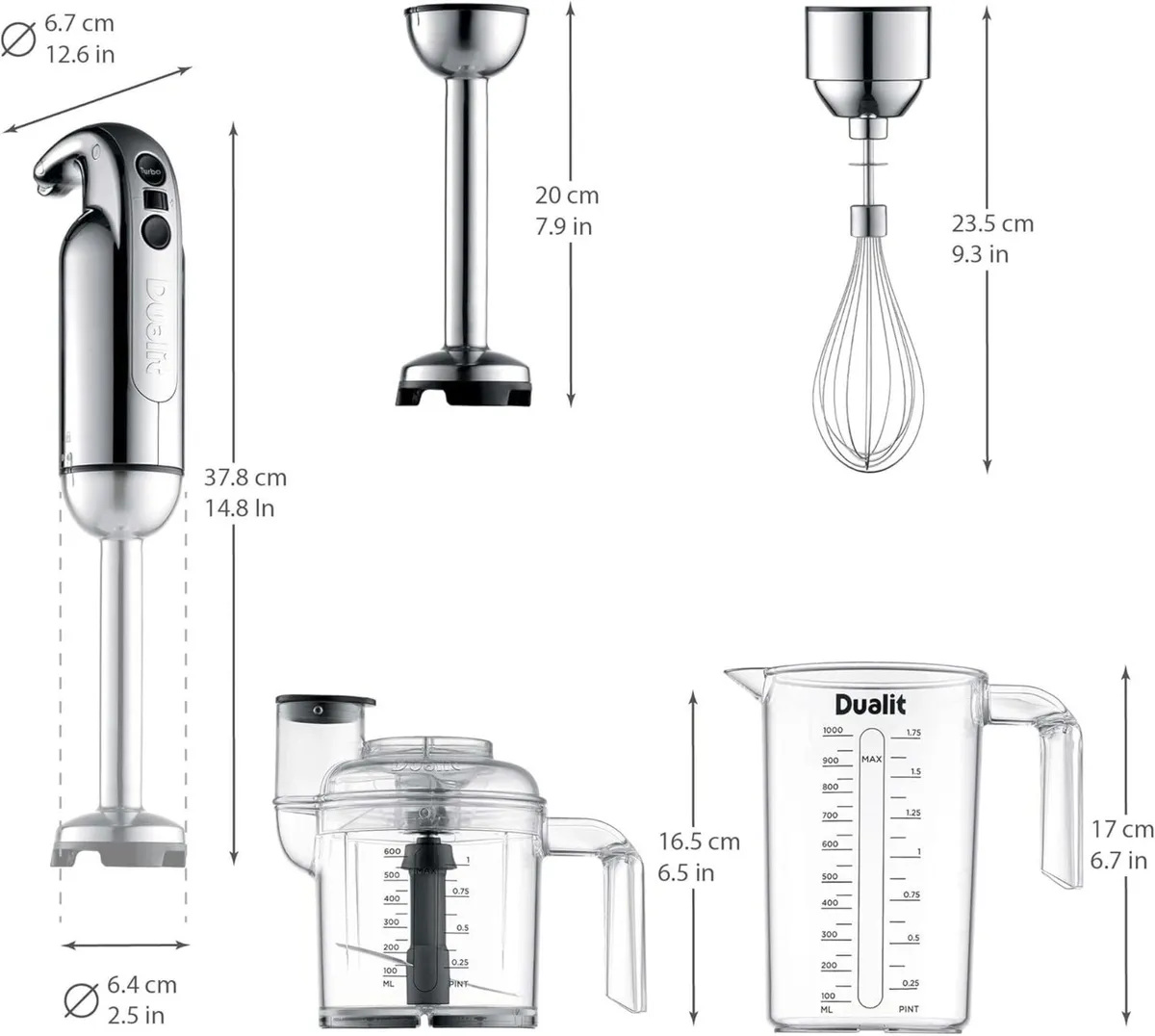 Hand Blender Set Handheld Stick With Chopping - Image 3