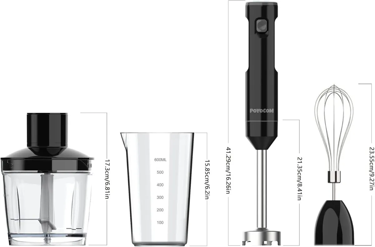 Cordless Variable Speed Hand Blender Immersion - Image 3