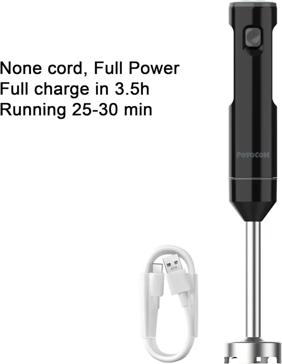 Cordless Variable Speed Hand Blender Immersion - Image 4