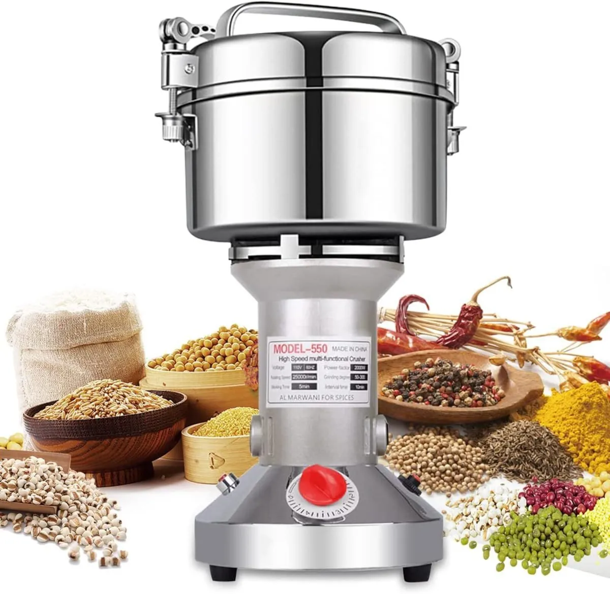 Grain Mill Grinder 550g High Speed 25000R/Min - Image 1