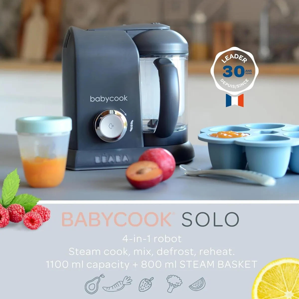 BEABA Babycook Solo - 4 in 1 Baby Food Maker: - Image 3