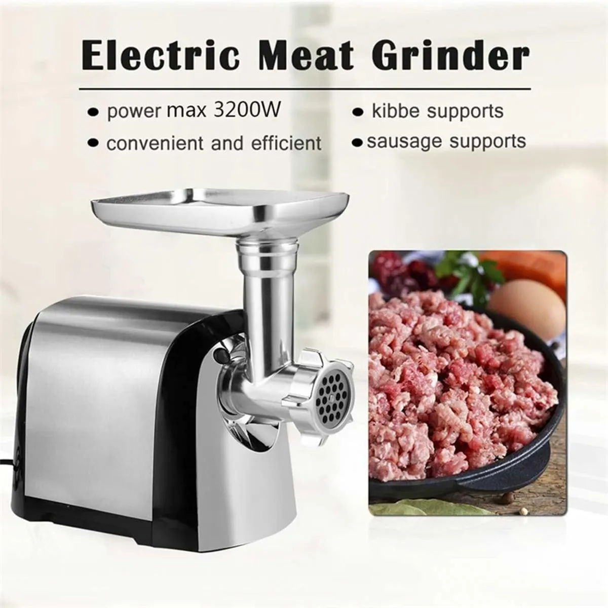 Meat Mincer Electric Grinder 3200W High Power - Image 4