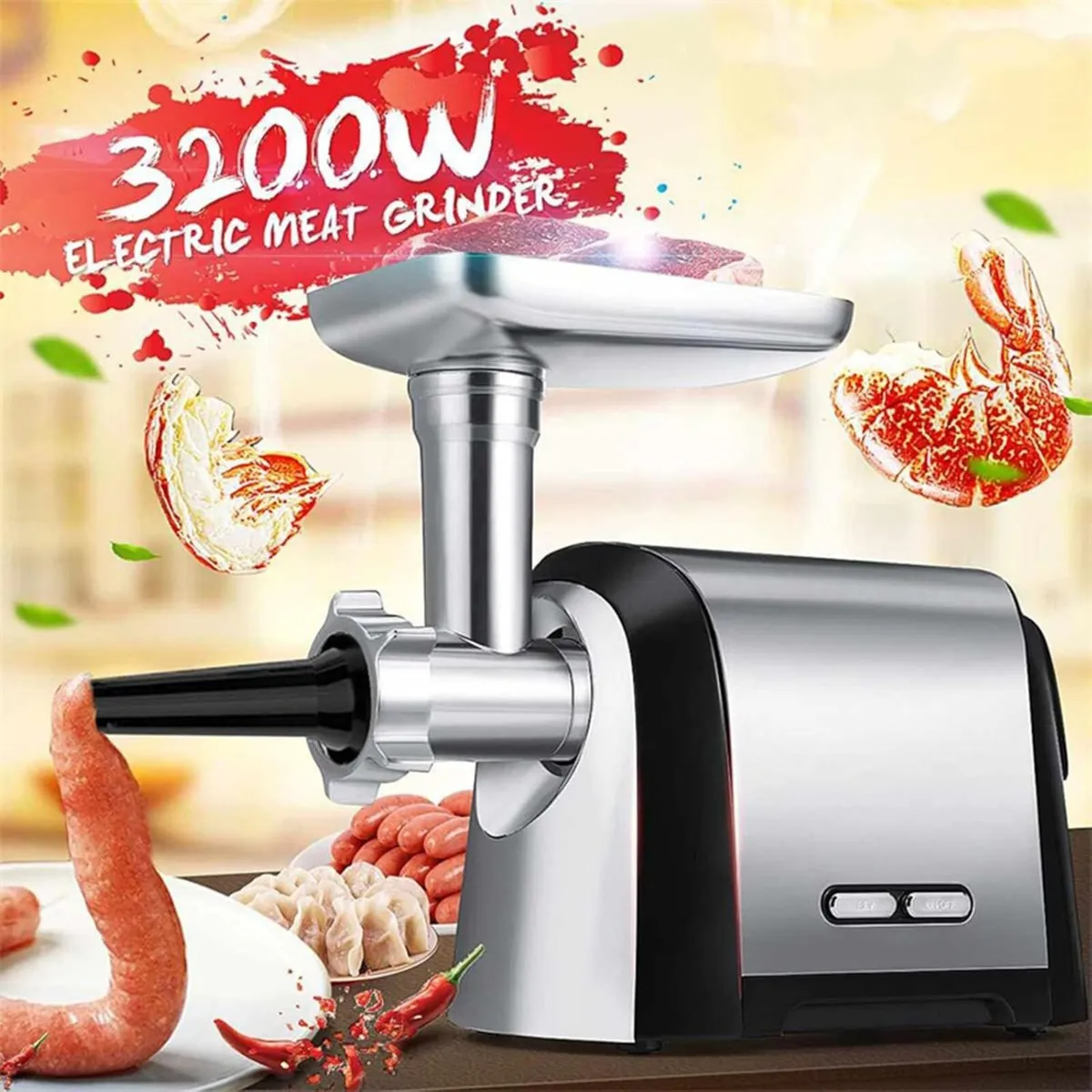Meat Mincer Electric Grinder 3200W High Power - Image 2
