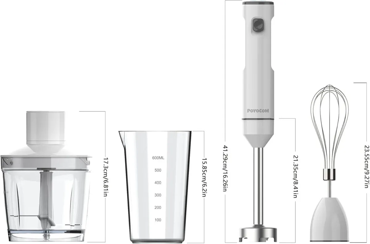 Cordless Hand Blender Variable Speed Immersion - Image 3