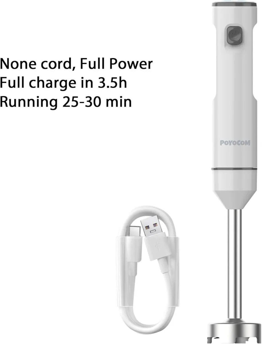 Cordless Hand Blender Variable Speed Immersion - Image 4