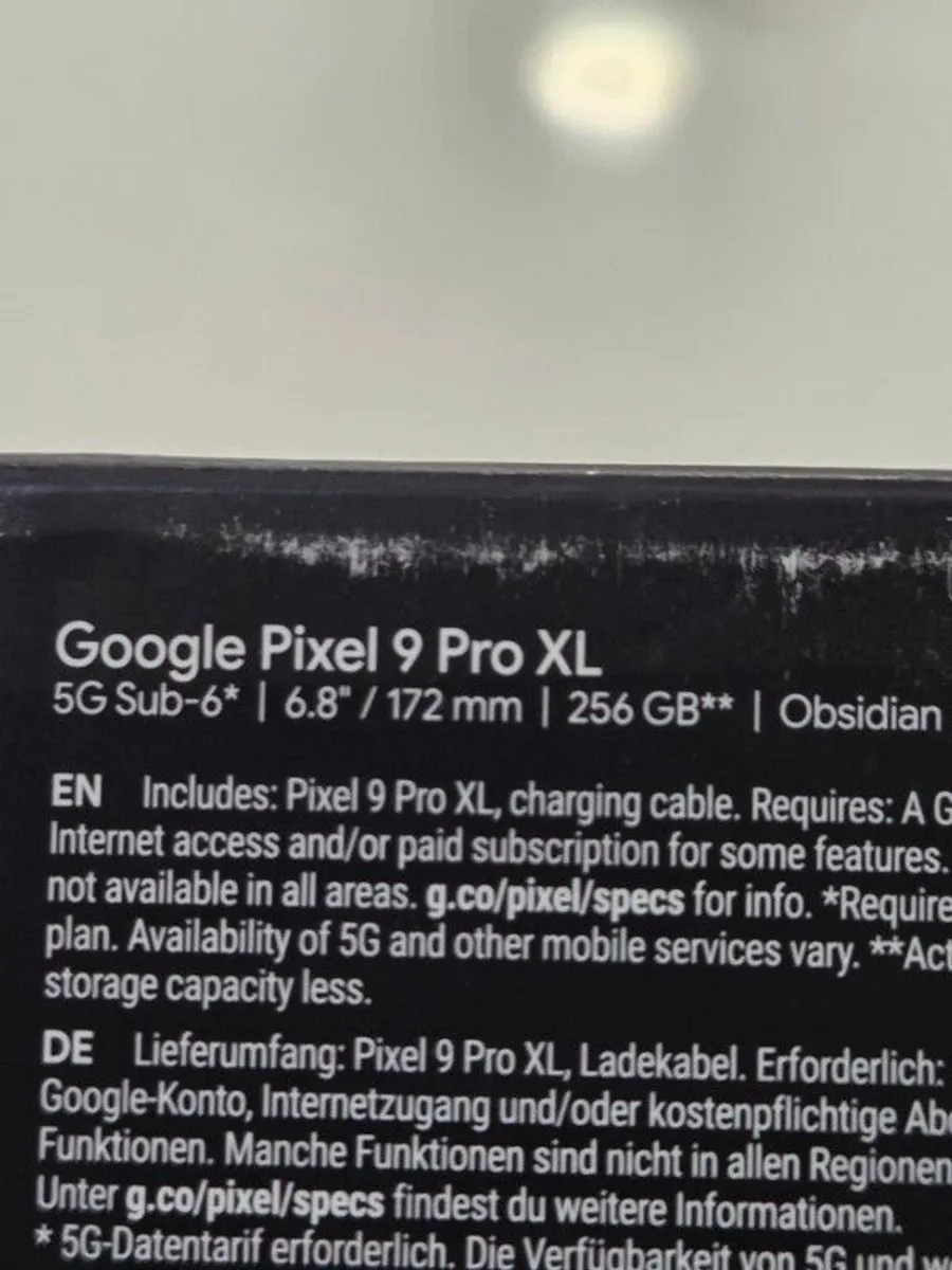 Google Pixel 9 Pro XL 256GB 16GB Obsidian Black Brand New Open Box Offical Google Case Receipt Google Warranty Open to Swap or Trade - Image 3