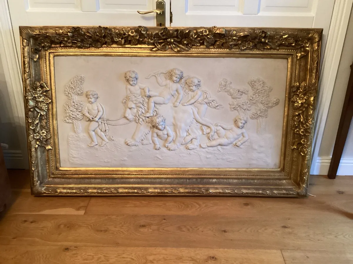 Large plaster cast picture. - Image 2