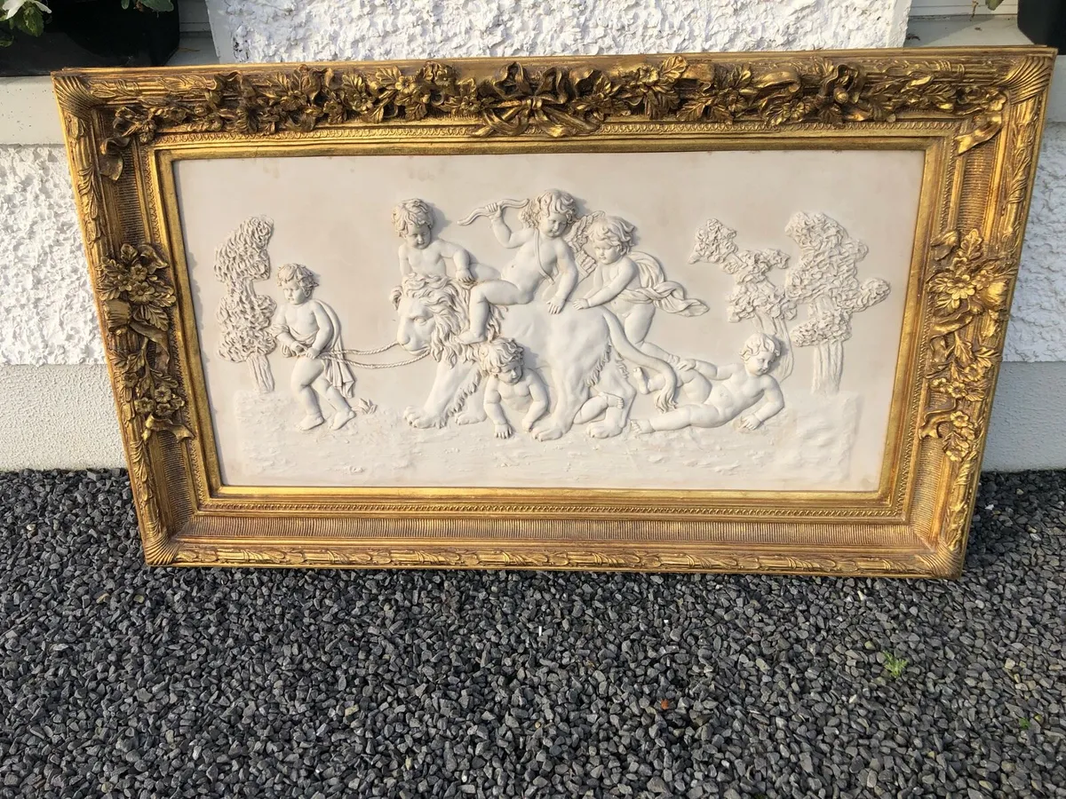 Large plaster cast picture. - Image 4