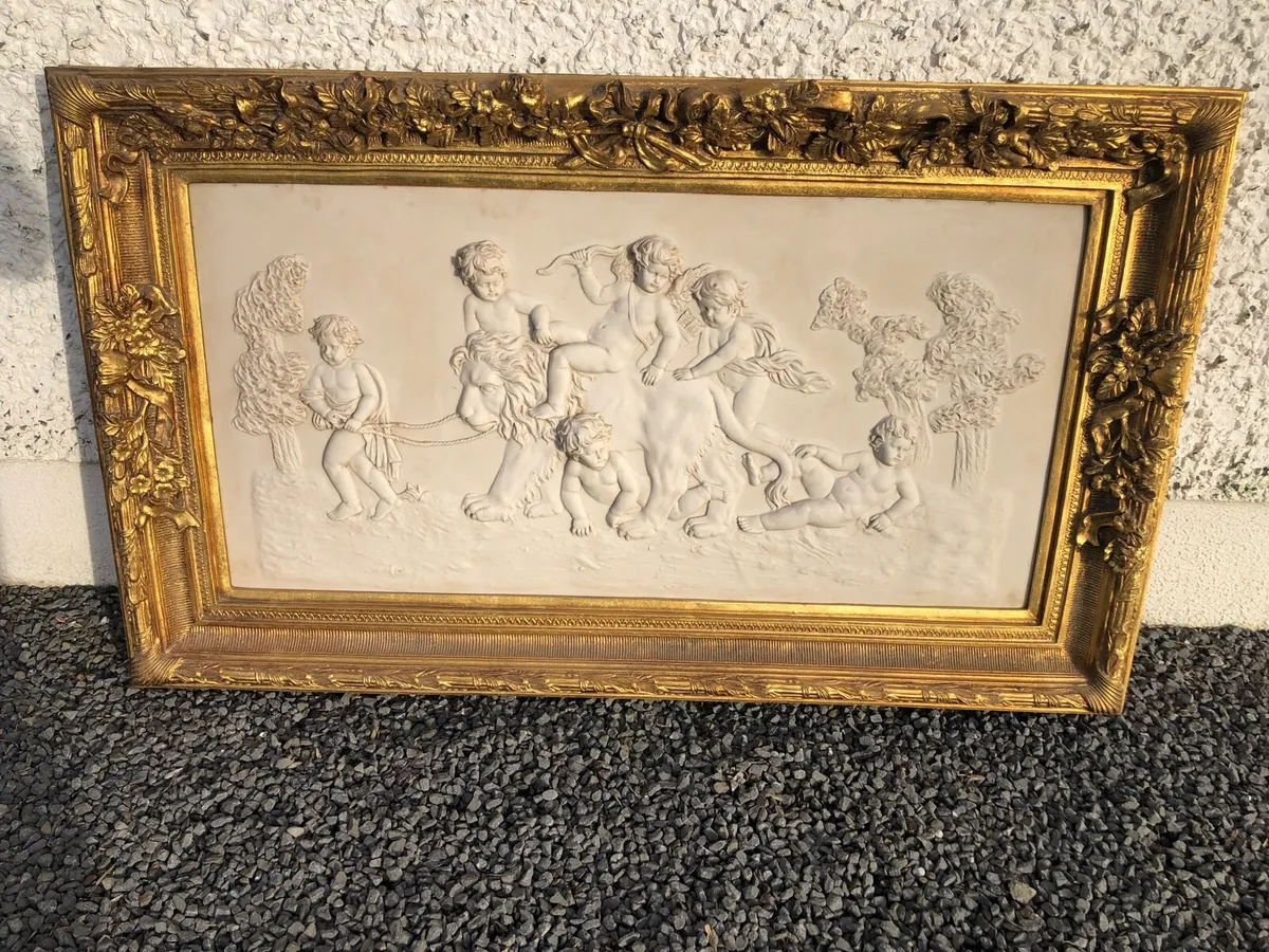 Large plaster cast picture. - Image 4