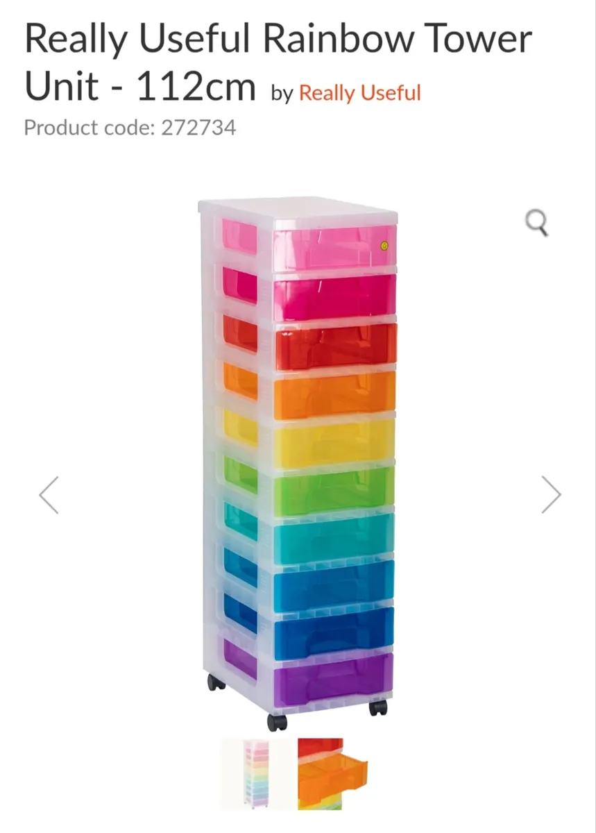 Storage/Organiser Drawer Tower - 10 drawers - Image 2