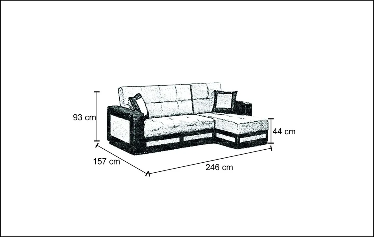 Kevin Corner Sofa Bed - Image 4