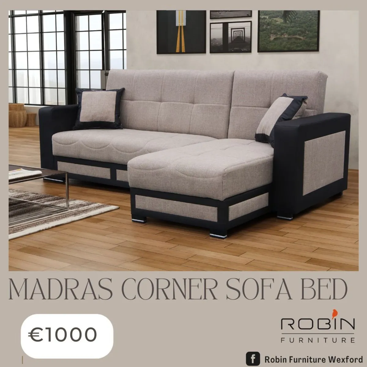 Madras Corner Sofa Bed - Image 1