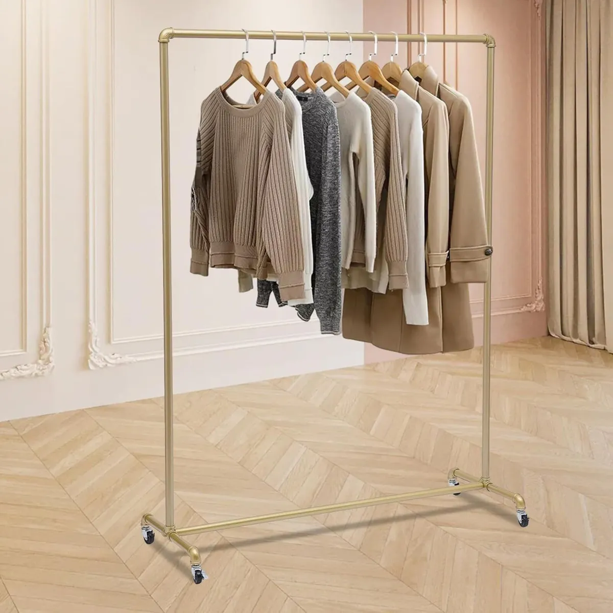 Heavy Duty Clothes Rail Rack 160x120x40cm - Image 2