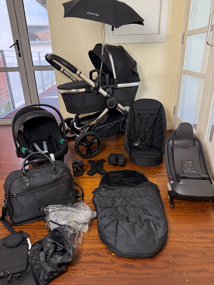 ICandy peach pram  Cybex car seat isofix - Image 1