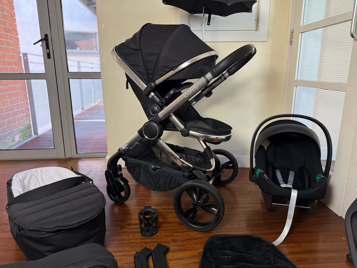 ICandy peach pram  Cybex car seat isofix - Image 4