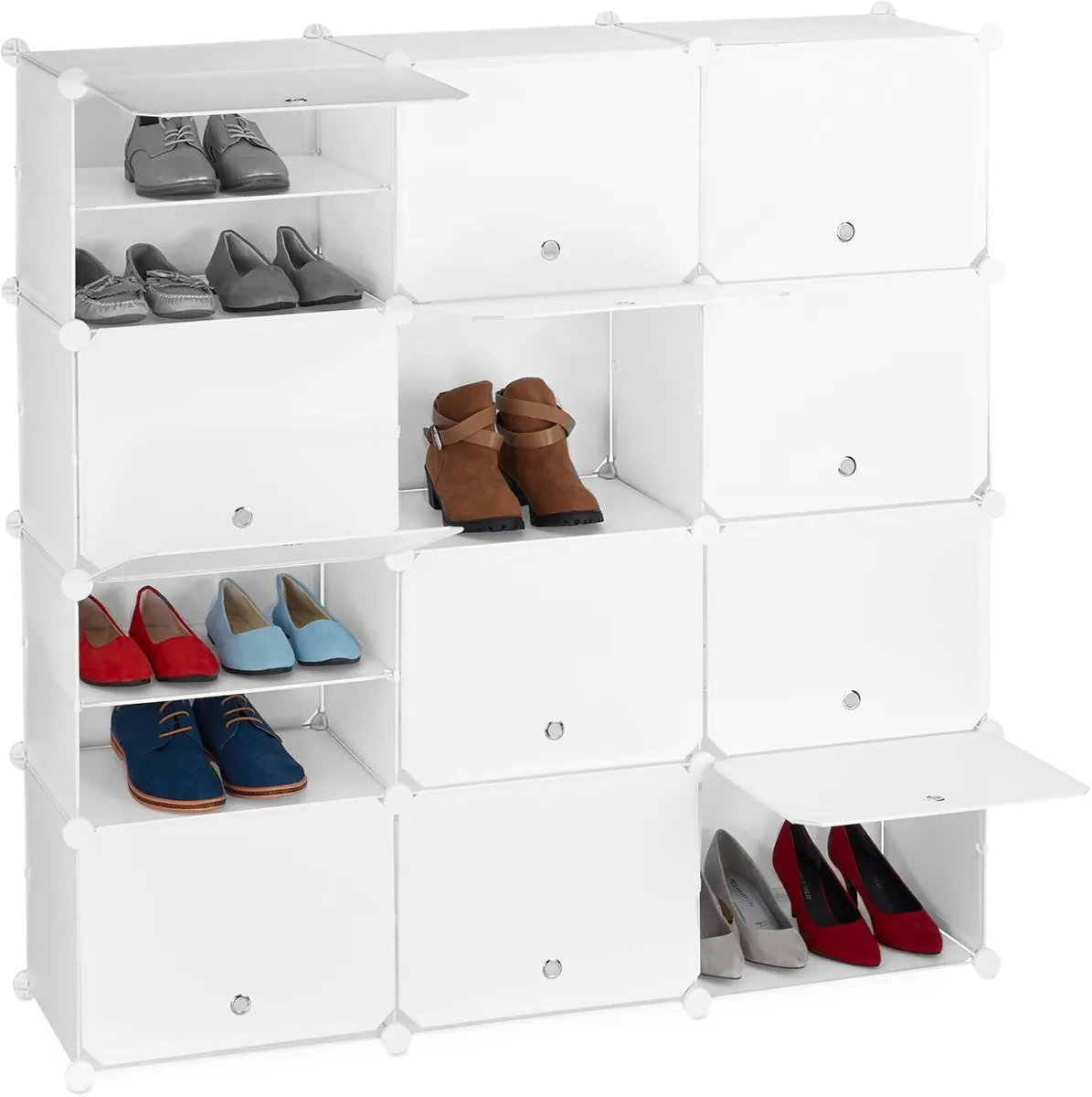 Shoe Cabinet Storage with Doors HxWxD: 125 x 32 - Image 1