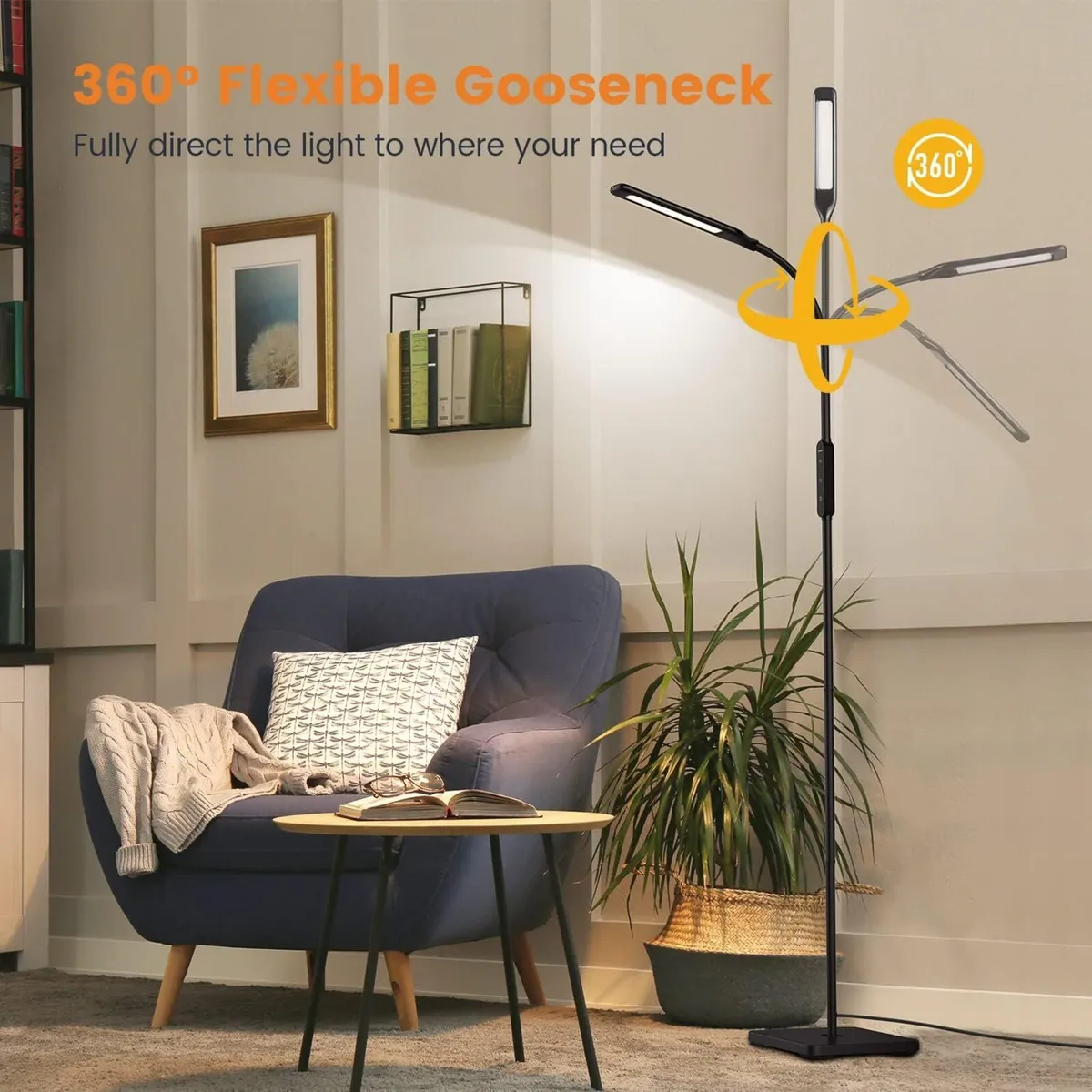 LED Floor Lamp Lamps For Living Room with Remote - Image 4