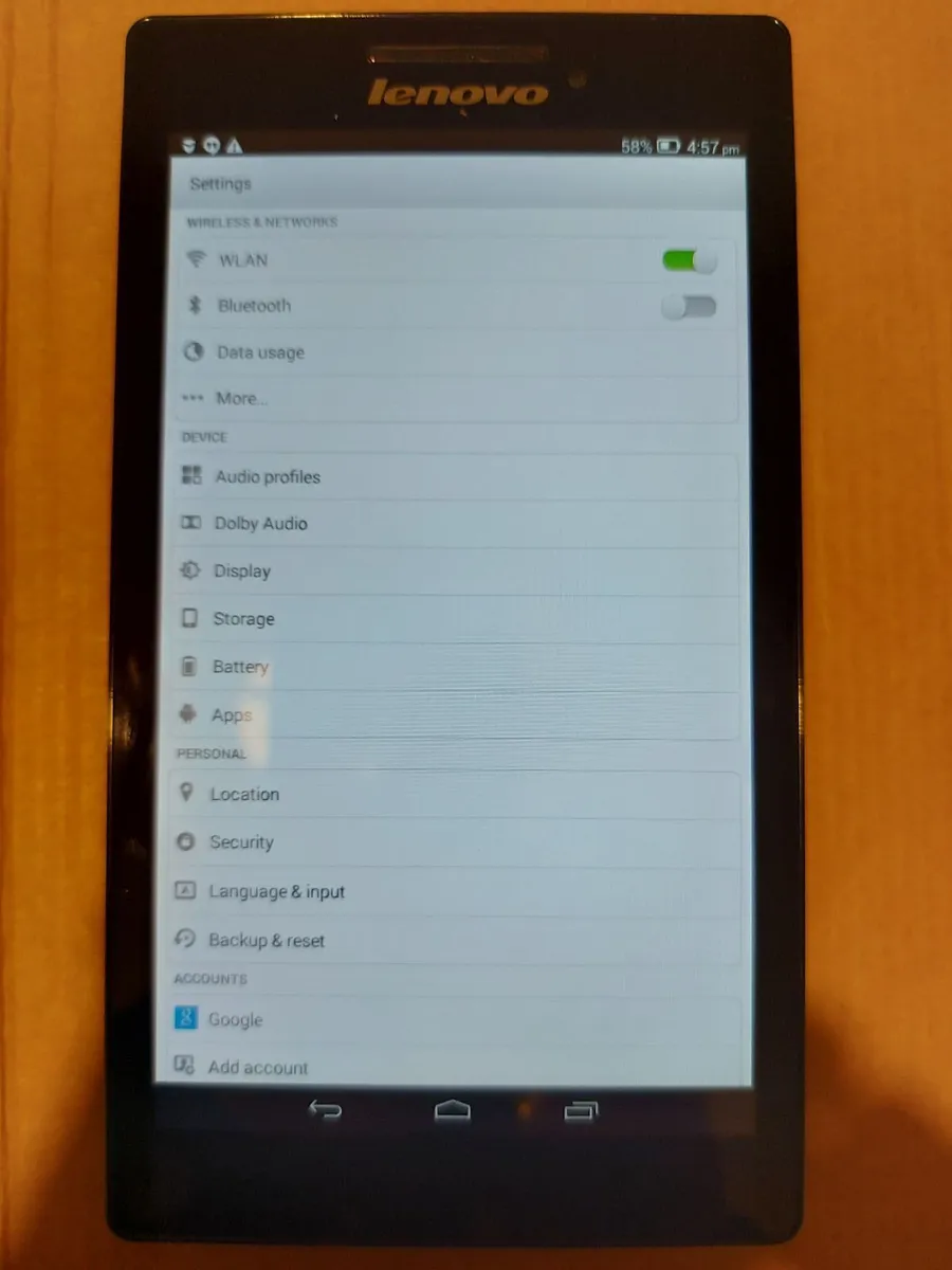 Lenovo Tab2 Model A7-20F, 1GB Ram, 16GB HDD - Image 3