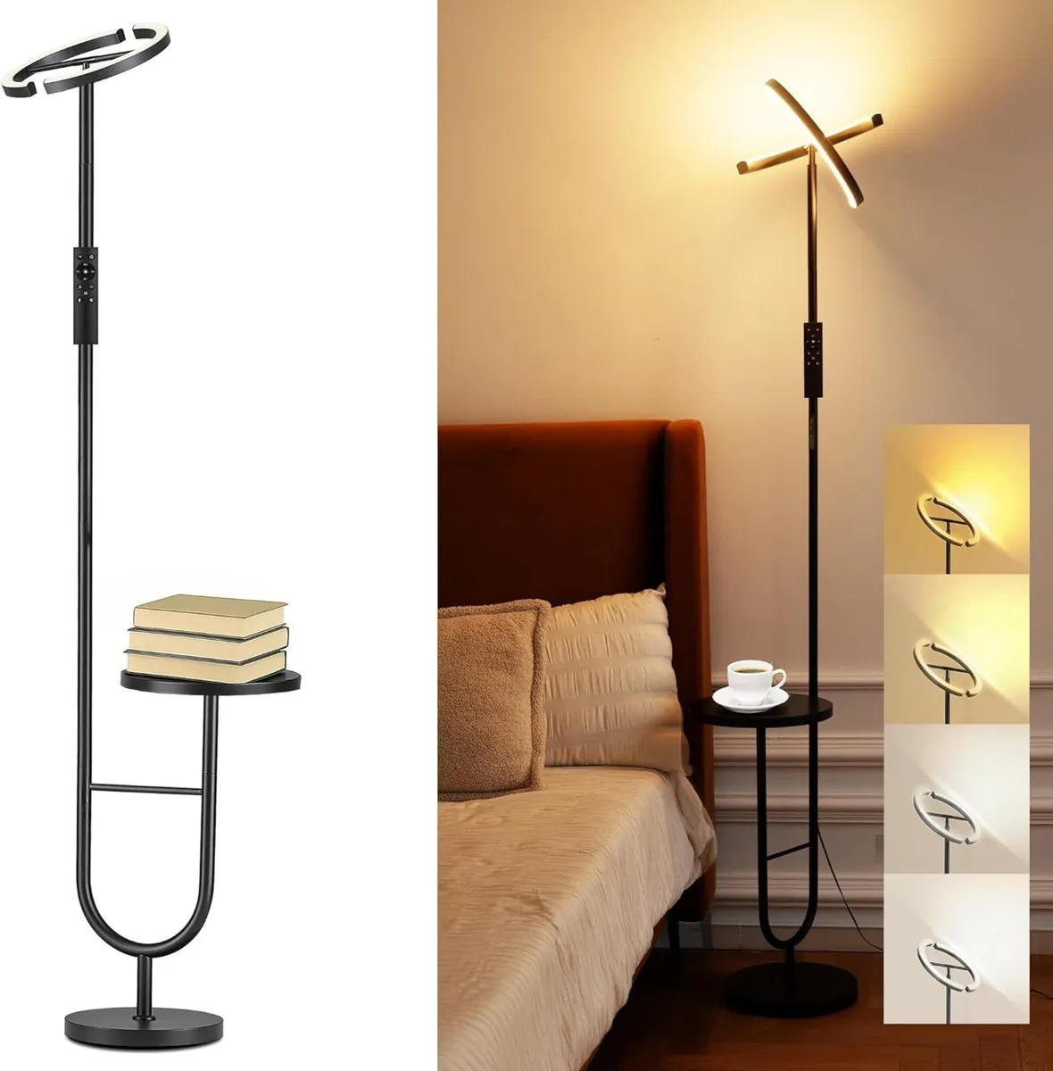 Floor Lamp with Shelf for Living Room 36W LED - Image 1