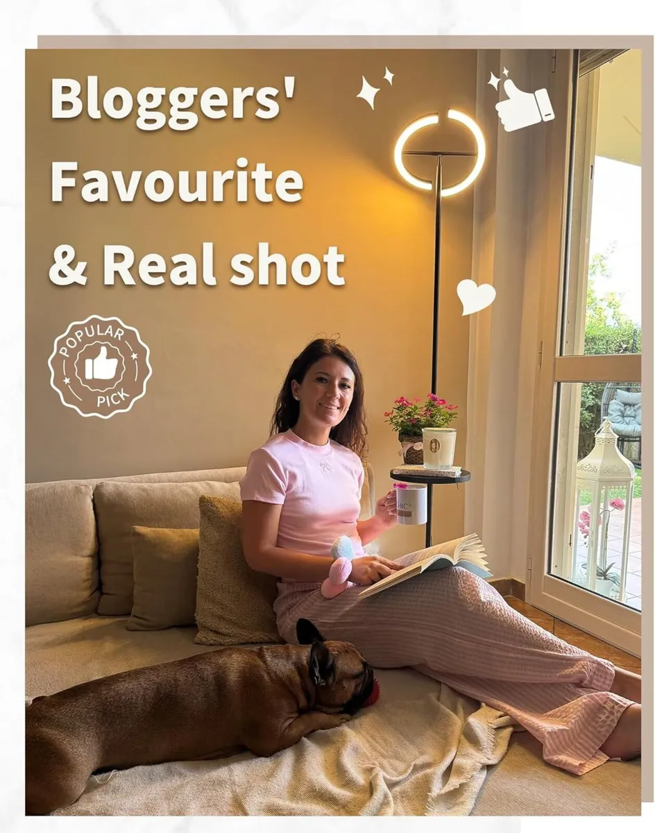 Floor Lamp with Shelf for Living Room 36W LED - Image 3