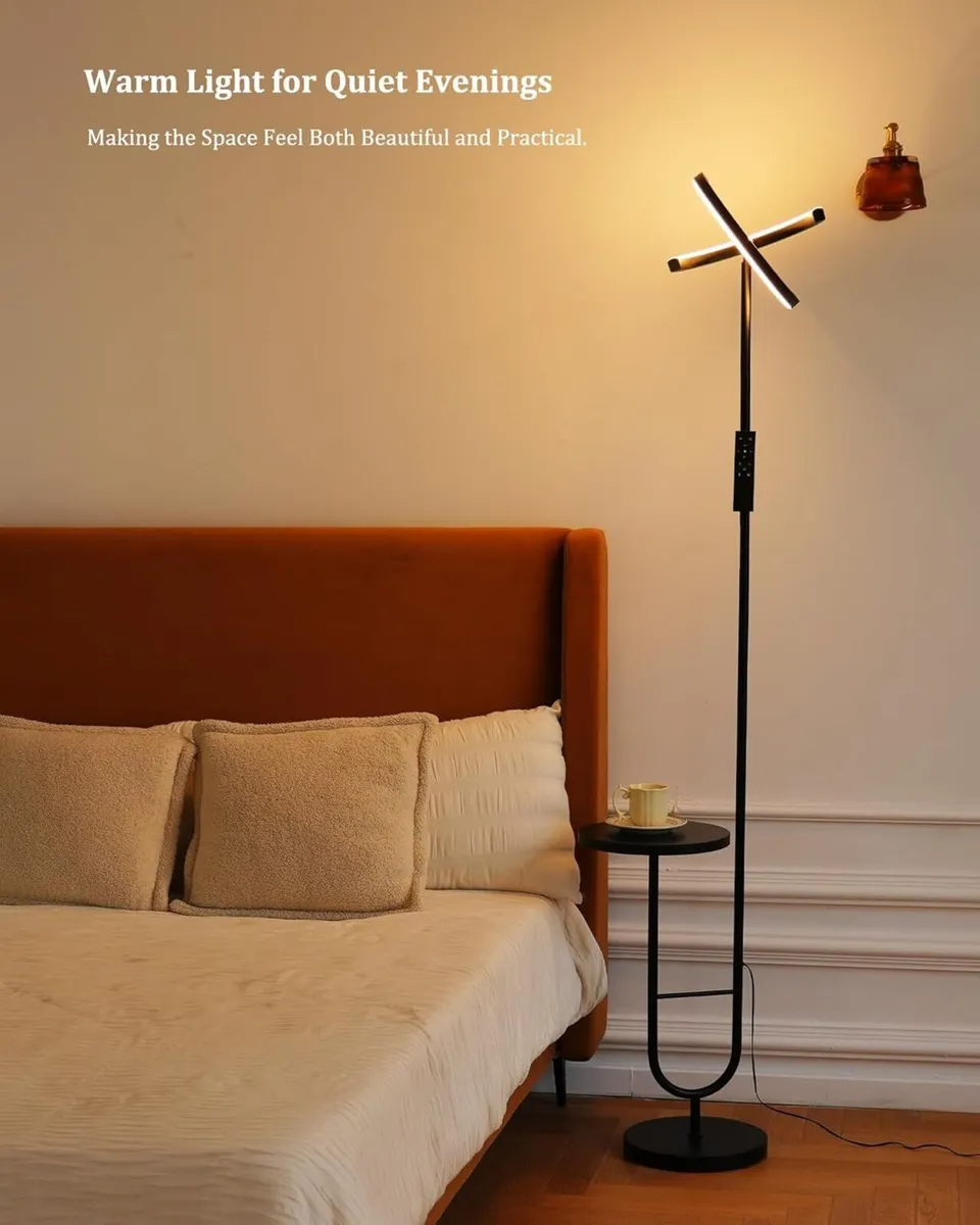 Floor Lamp with Shelf for Living Room 36W LED - Image 4