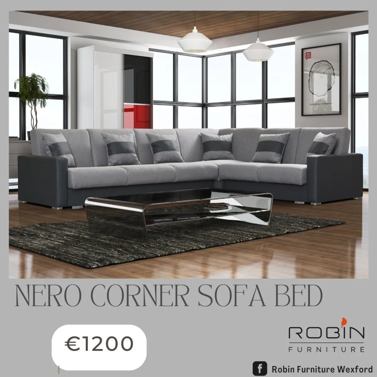 Nero Corner Sofa Bed - Image 1