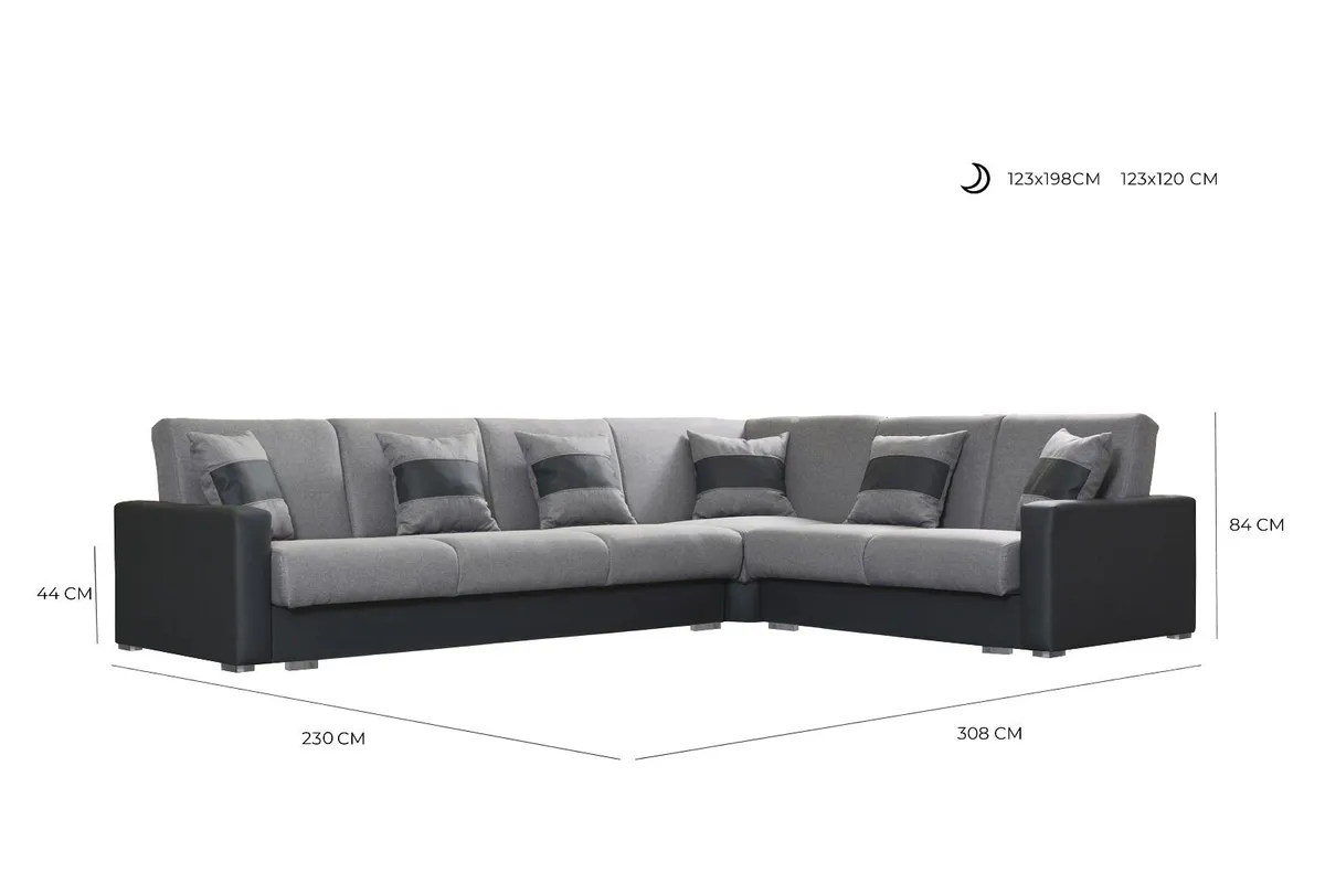 Nero Corner Sofa Bed - Image 3