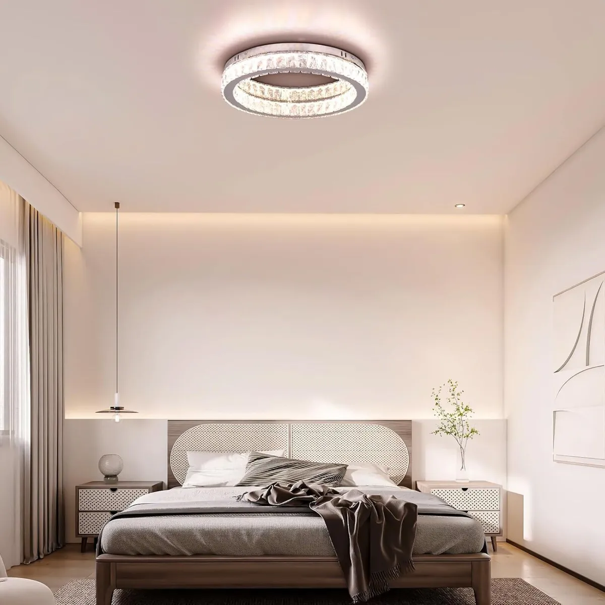 Fintonglan 17.7 Dimmable Crystal LED Ceiling - Image 2