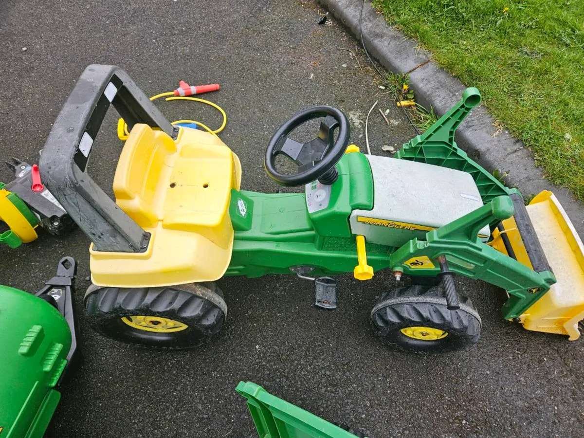 John Deere tractor trailer digger tanker - Image 2