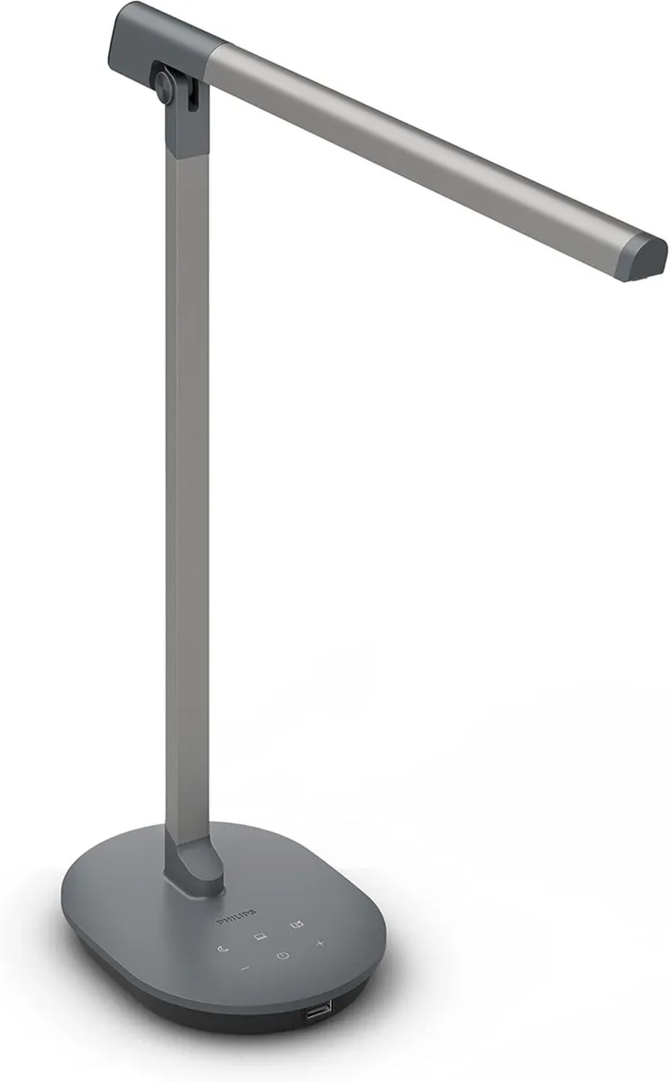LED Sword Desk Lamp Cool White Light 4000K - Grey - Image 2