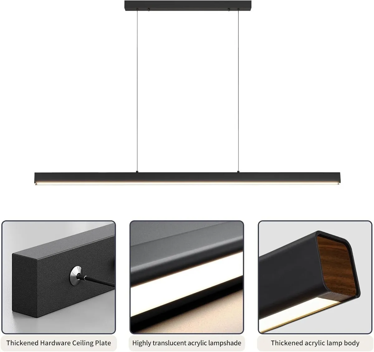 120CM Modern Kitchen Pendant Light Linear LED - Image 4