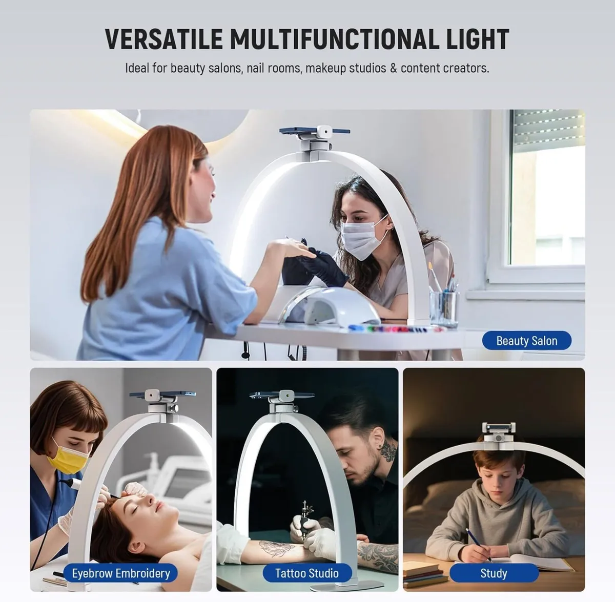 BASICS 29 Half Moon Nail Light for Desk 36W - Image 2