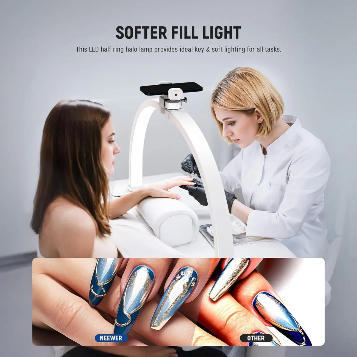 BASICS 29 Half Moon Nail Light for Desk 36W - Image 4