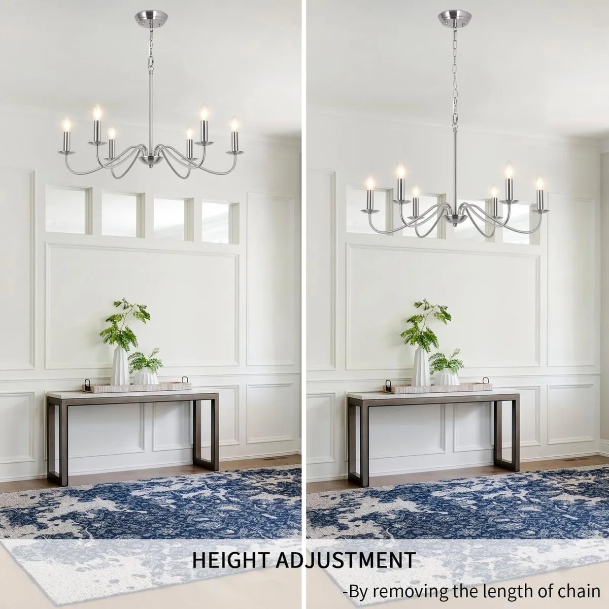 Silver Chandeliers Ceiling Lights Living Room 6 - Image 3