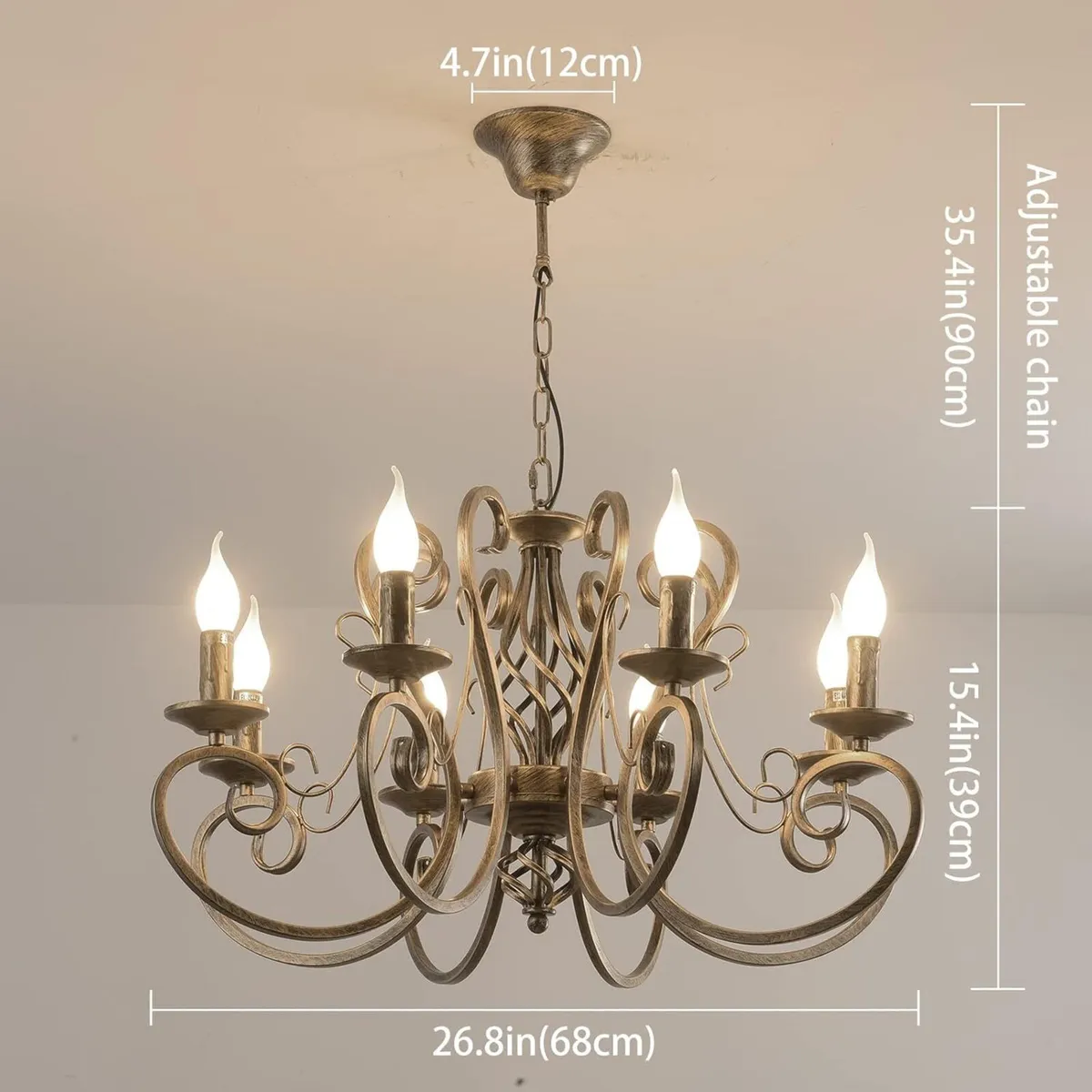 Chandeliers French Country Pendant Chandelier - Image 3