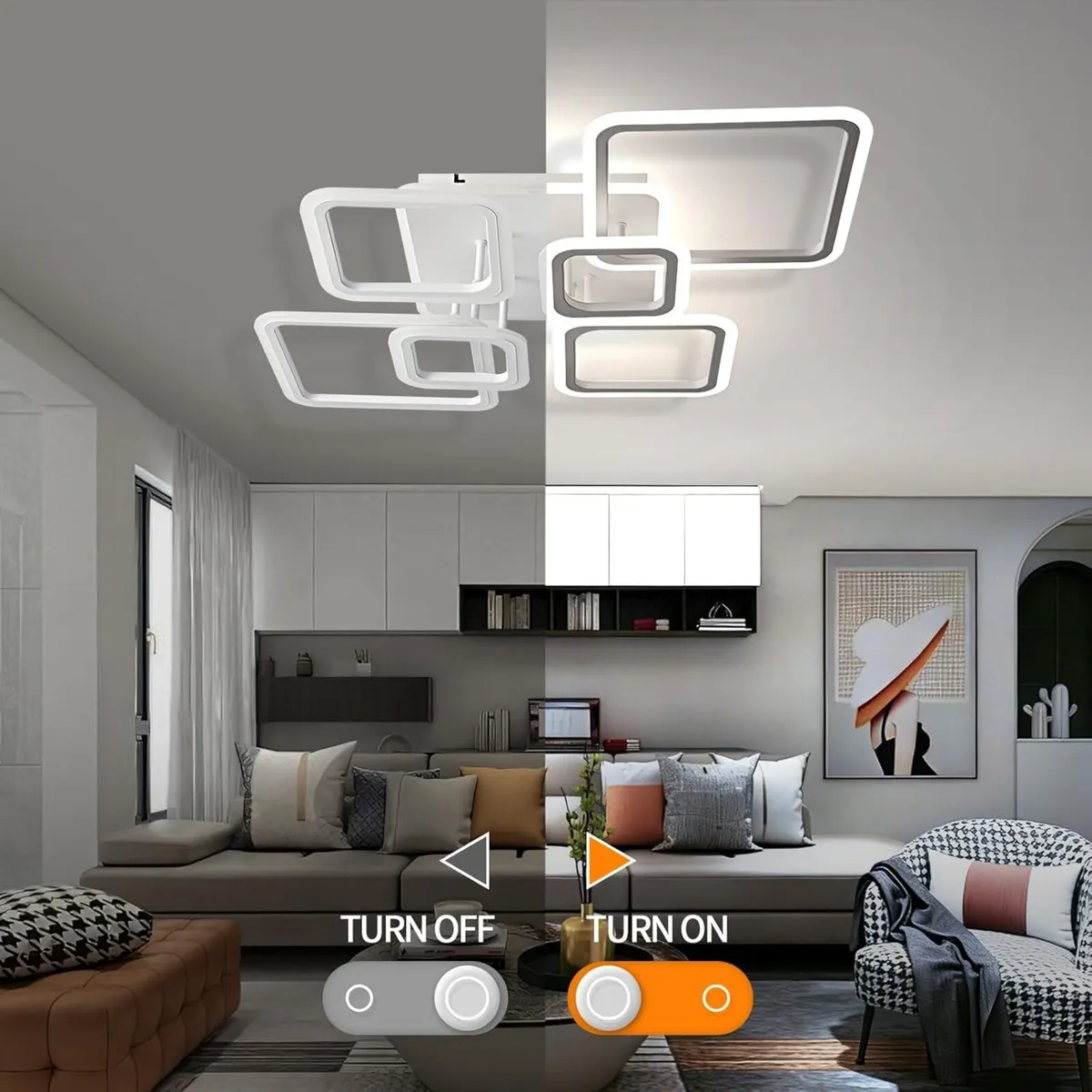 Modern LED Ceiling Lights Flush Mount 48W - Image 4