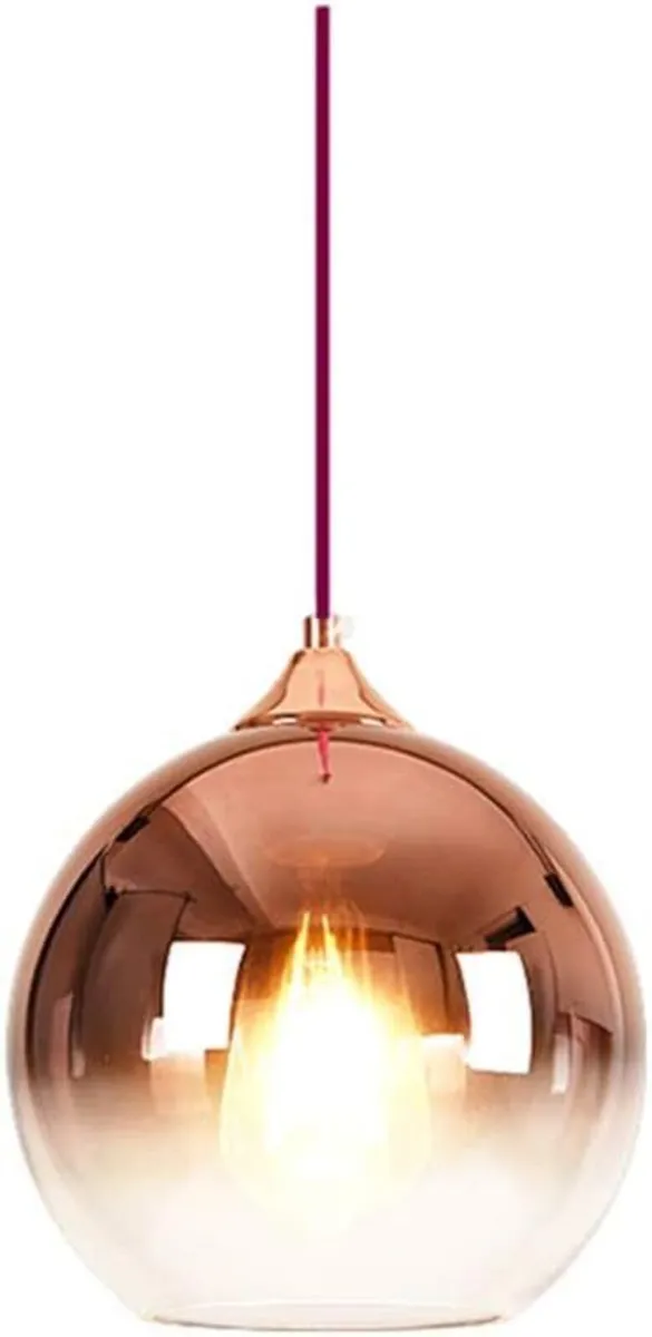 Spherical Gradient Color Glass Pendant Light - Image 1