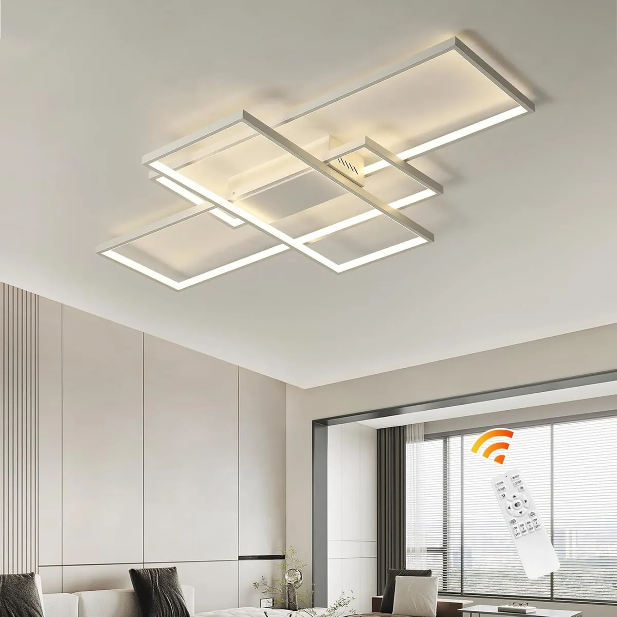 Ceiling Light Dimmable LED Chandelier with Remote - Image 1