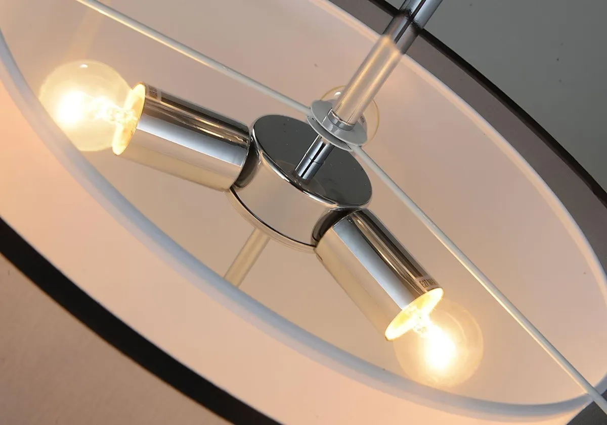 Ceiling Light Modern Fabric Pendant Shade Large - Image 4