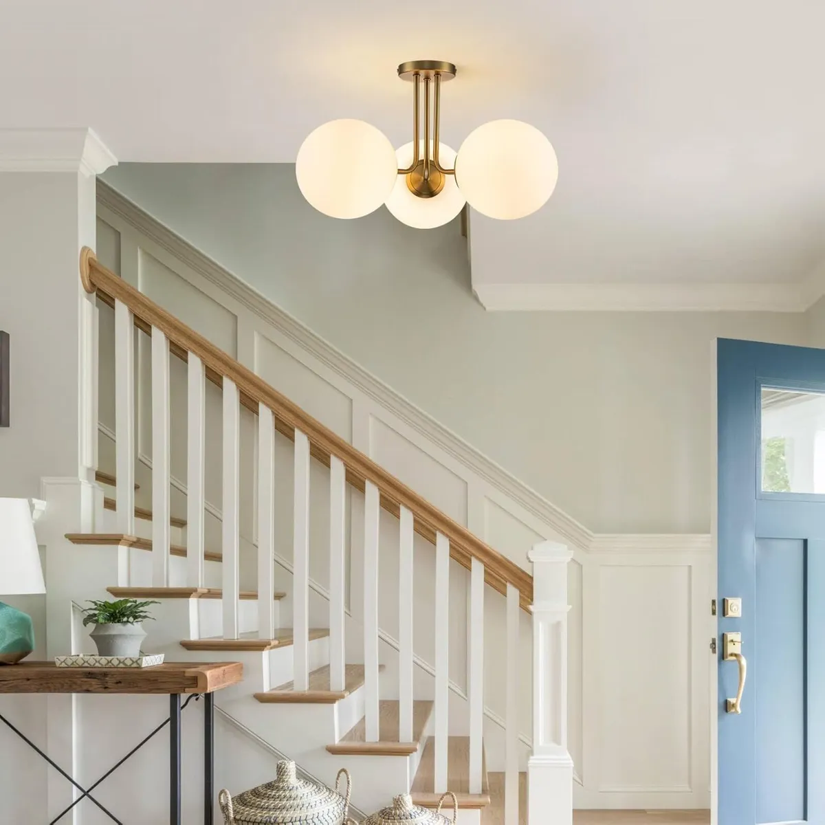 Modern Ceiling lamp Glass Globe Chandelier - Image 4