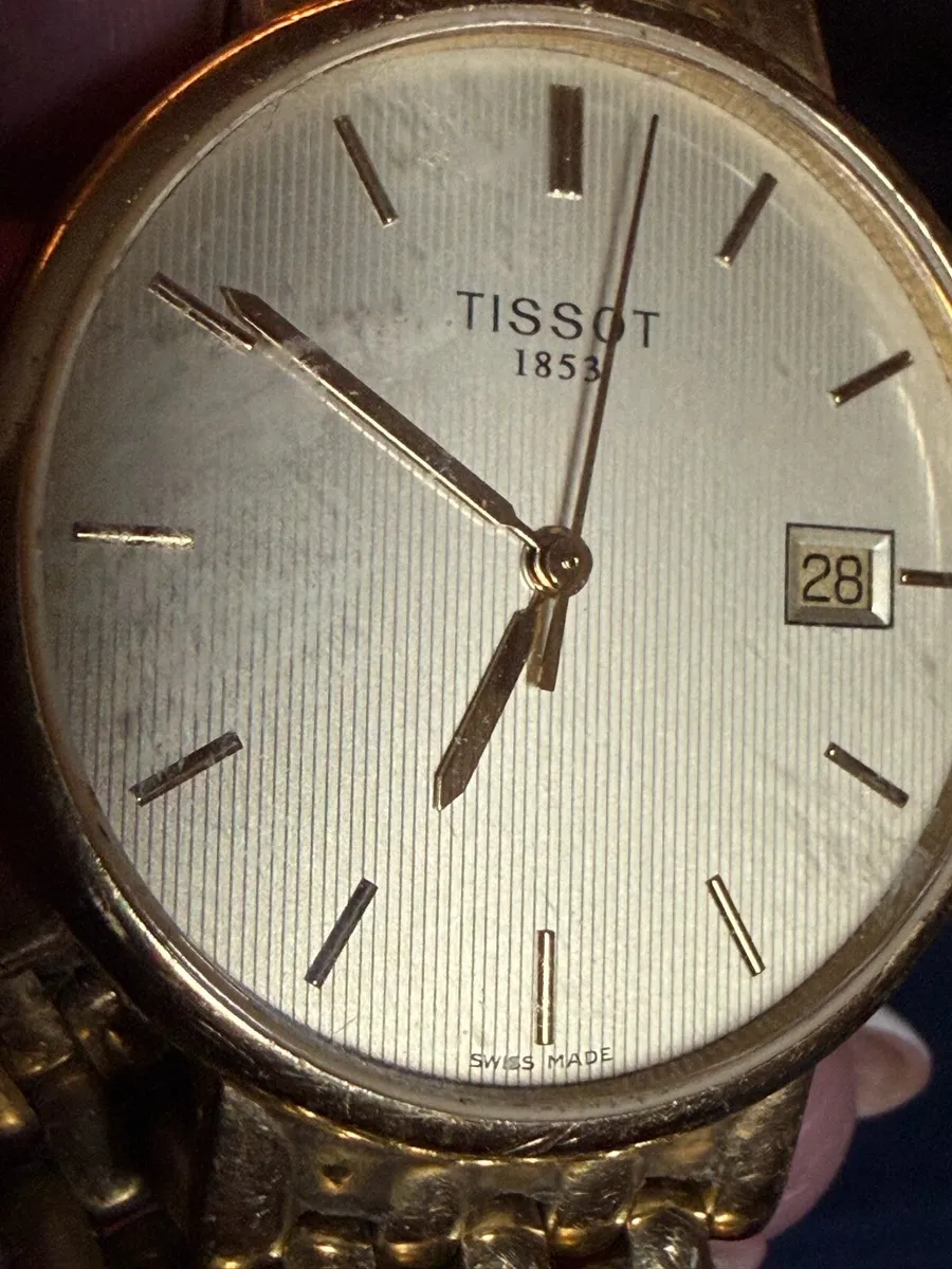 18k 750 solid gold men’s Tissot watch vintage - Image 1