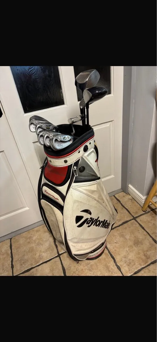 Men’s golf set with Taylormade R11s caddy bag - Image 2
