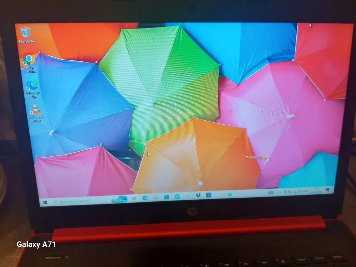 HP Laptop, 14 inch Red, 4GB Ram, Windows 10, - Image 1