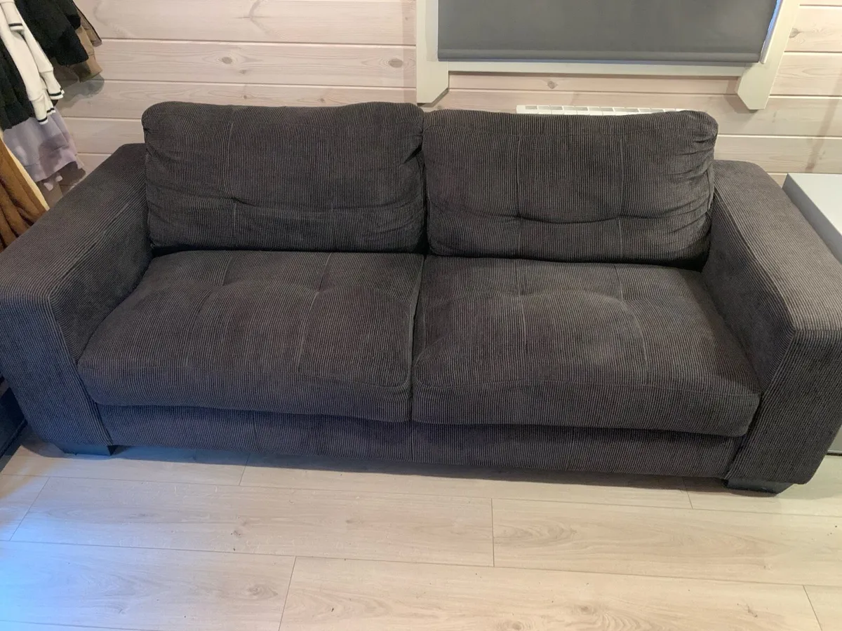 Grey fabric sofa - Image 3