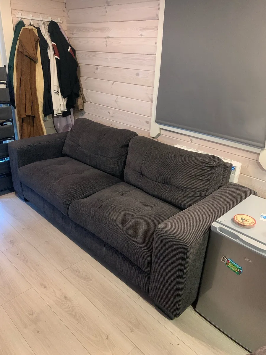 Grey fabric sofa - Image 1