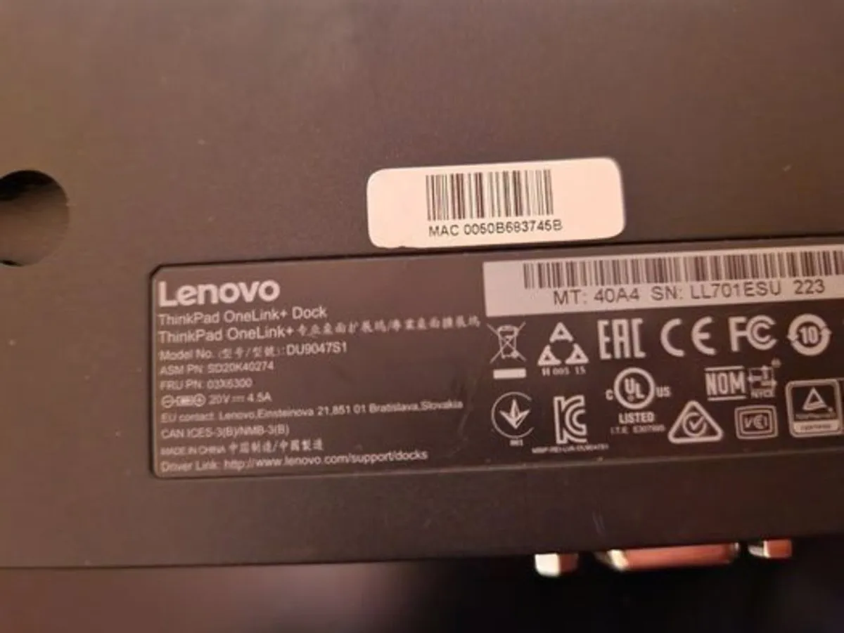 Lenovo Thinkpad OneLink+ DOCK, New Condition - Image 4