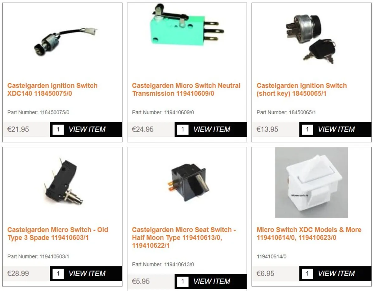 Castelgarden Mountfield Stiga Honda Alpina Parts - Image 4