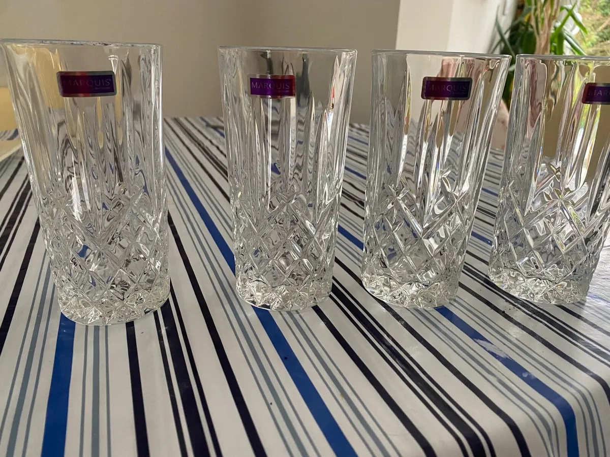 Waterford crystal tall tumblers - Image 1